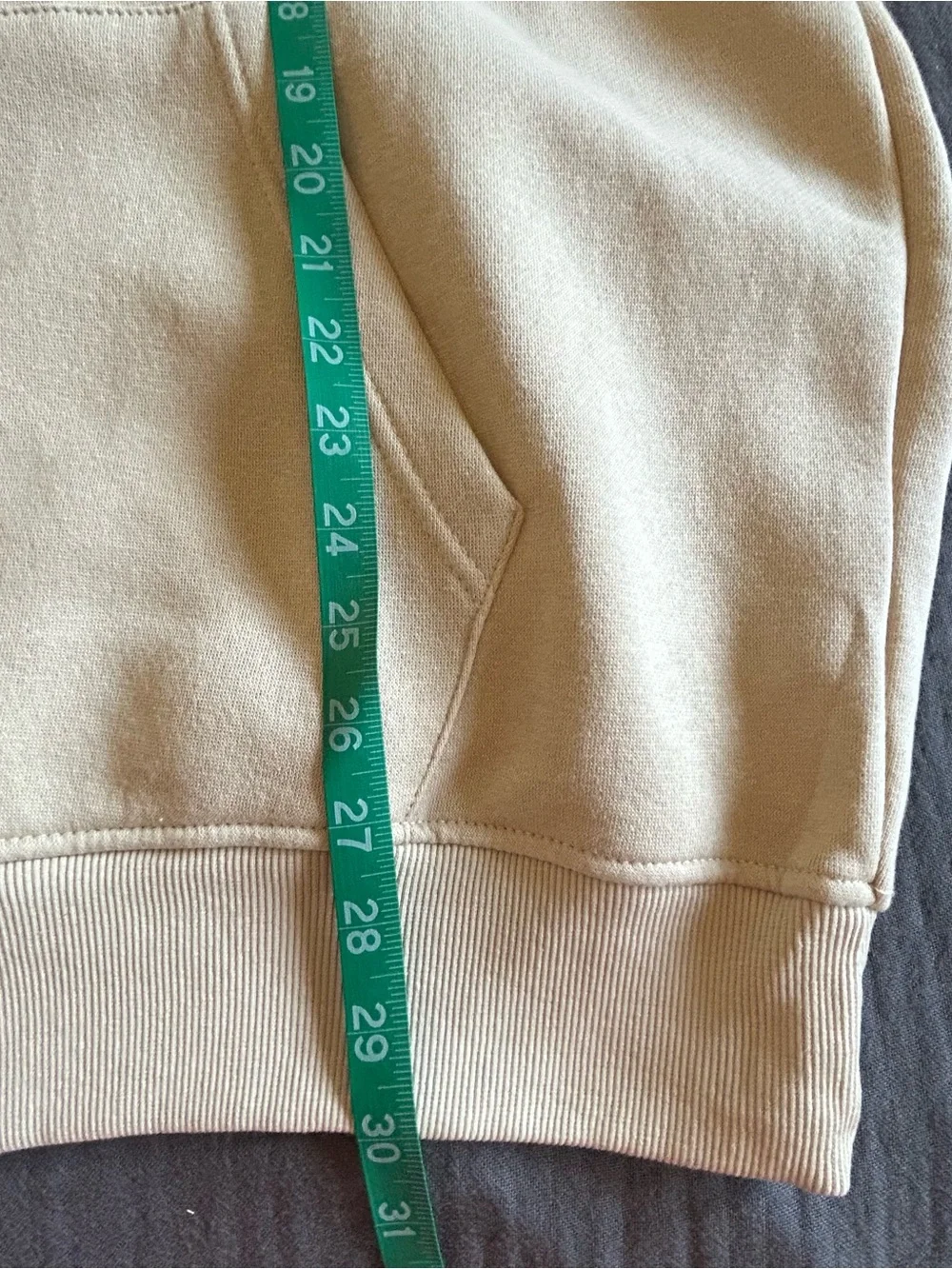 True Religion Cream Full-Zip Hooded Sweatshirt with Chest Patch
